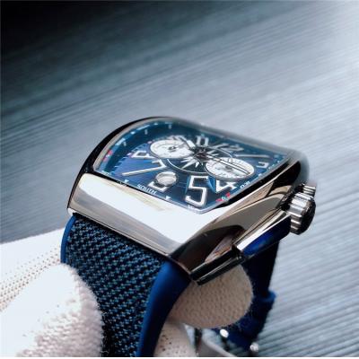 Replica Vanguard Japan Quartz Chronograph Movement Mens Watch Blue Dial Nylon Strap E119