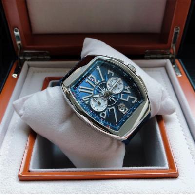 Replica Vanguard Japan Quartz Chronograph Movement Mens Watch Blue Dial Nylon Strap E119