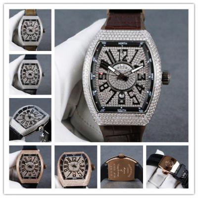 Replica Vanguard A21j Automatic Movement Mens Watch Full Diamonds Dial Full Diamonds Case Nylon Strap E127