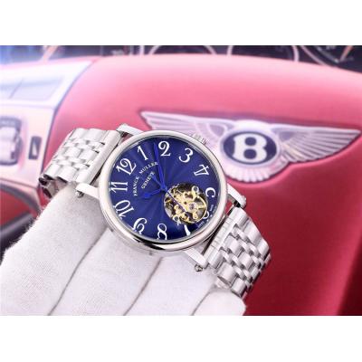 Replica Giga Tourbillon A21j Automatic Movement Mens Watch White Tourbillon Dial Stainless Steel B E134