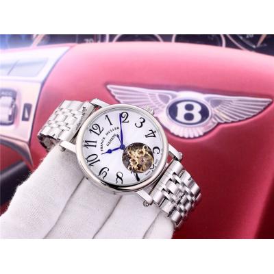 Replica Giga Tourbillon A21j Automatic Movement Mens Watch White Tourbillon Dial Stainless Steel B E134