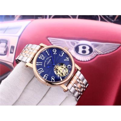 Replica Giga Tourbillon A21j Automatic Movement Mens Watch Blue Tourbillon Dial Two Tone Rose Gold C E134