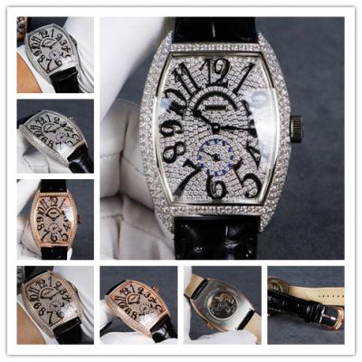 Replica Vanguard A21j Automatic Movement Mens Watch Full Diamonds Dial Diamonds Case Leather Strap E135