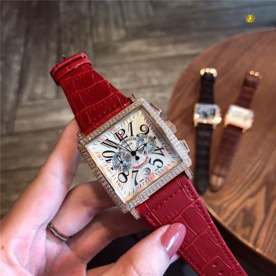 Replica Ladies'collection Swiss Quartz Movement Womens Watch Black Dial Diamonds Case Leather Strap C E140