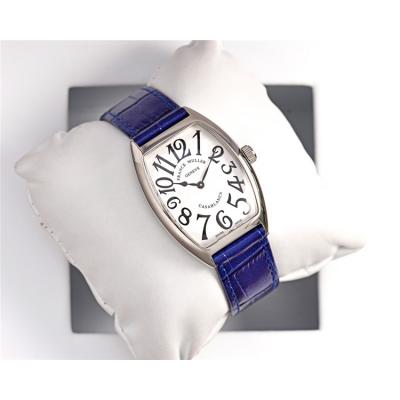 Replica Vanguard Swiss Quartz Movement Womens Watch White Dial Leather Strap E170