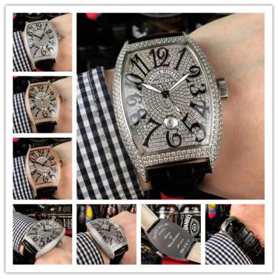 Replica Vanguard Japan Miyota 8215 Automatic Movement Mens Watch Full Diamonds Dial Diamonds Case Leather Strap E184