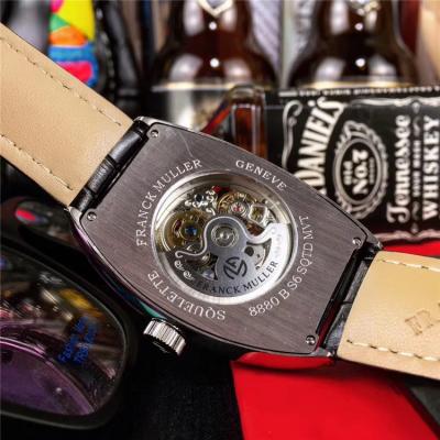 Replica Vanguard A21j Automatic Movement Mens Watch Skeleton Diamonds Dial Diamonds Case Leather Strap E186