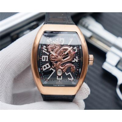 Replica Dragon King A21j Automatic Movement Mens Watch  Black Dial Leather Strap E200