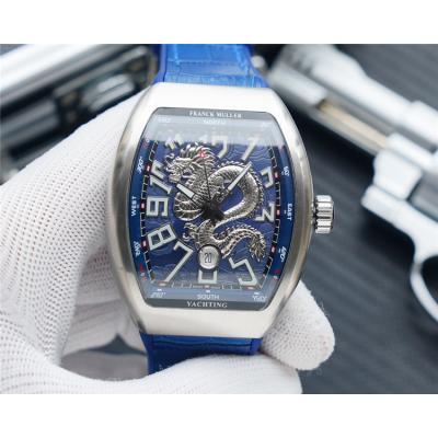 Replica Dragon King A21j Automatic Movement Mens Watch  Black Dial Leather Strap E200