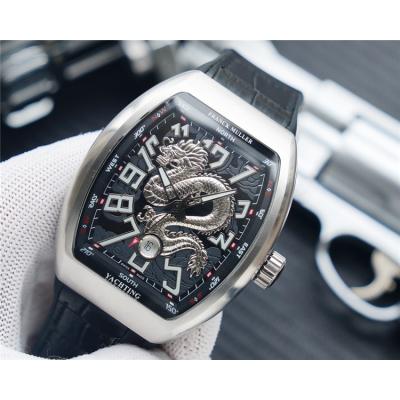 Replica Dragon King A21j Automatic Movement Mens Watch  Black Dial Leather Strap E200