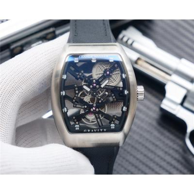 Replica Vanguard A21j Automatic Movement Mens Watch Skeleton Dial Nylon Strap E215