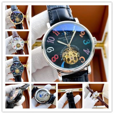 Replica Giga Tourbillon A21j Automatic Movement Mens Watch Black Tourbillon Dial Leather Strap E217