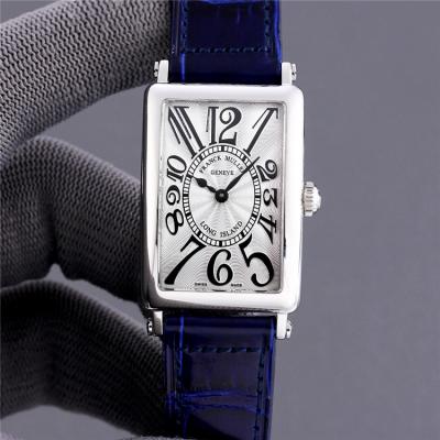 Replica Long Island Swiss Quartz Movement Womens Watch White Dial Leather Strap E222