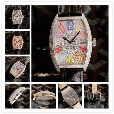 Replica Vanguard Japan Miyota 8215 Automatic Mens/Womens Watch Diamonds Dial Diamonds Case Leather Strap E223