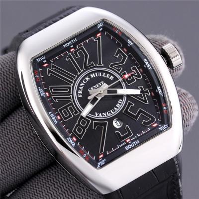 Replica Vanguard A2813 Automatic Movement Mens Watch Blue Dial Leather Strap E233