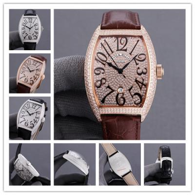 Replica Vanguard A21j Automatic Movement Mens Watch Full Diamonds Dial Diamonds Case Leather Strap E238