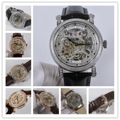 Replica Giga Tourbillon A21j Automatic Movement Mens Watch Skeleton Diamonds Dial Diamonds Case Leather Strap G09