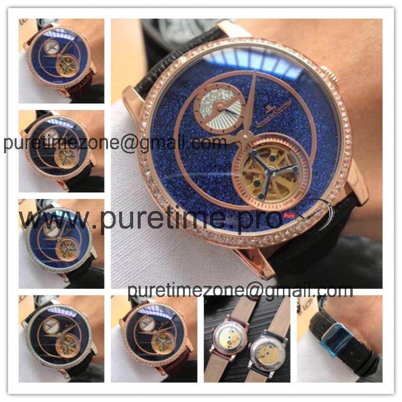 Replica Master Grande Tradition A21j Automatic Movement Mens Watch Starry Sky Dial Leather Strap E02