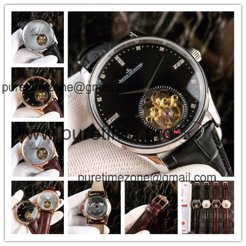 Replica Master Grande Tradition A21j Automatic Movement Mens Watch Black Dial Leather Strap E08