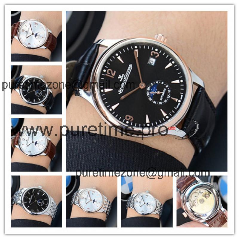 Replica Master Grande Tradition A21j Automatic Movement Mens Watch Black Dial Leather Strap E15