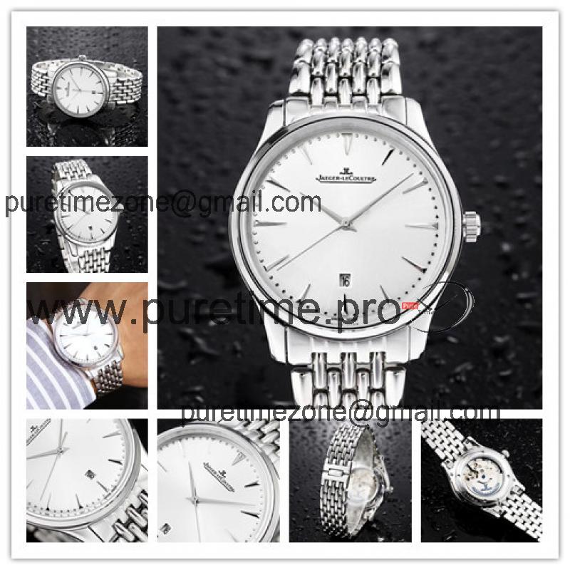 Replica Master Ultra Thin A21j Automatic Movement Mens Watch White Dial Stainless Steel E23