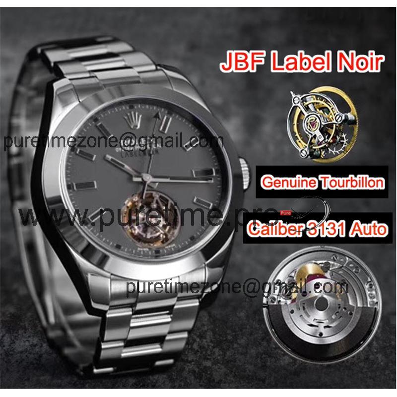 JBF Custom Watch By Label Noir Submariner 116400 A3131 Tourbillon Automatic Mens Watch SS Bracelet Best Edition