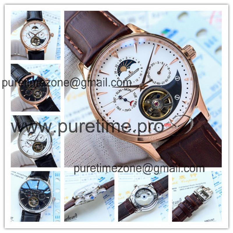 Replica Master Grande Tradition A21j Automatic Movement Mens Watch White Dial Leather Strap E42