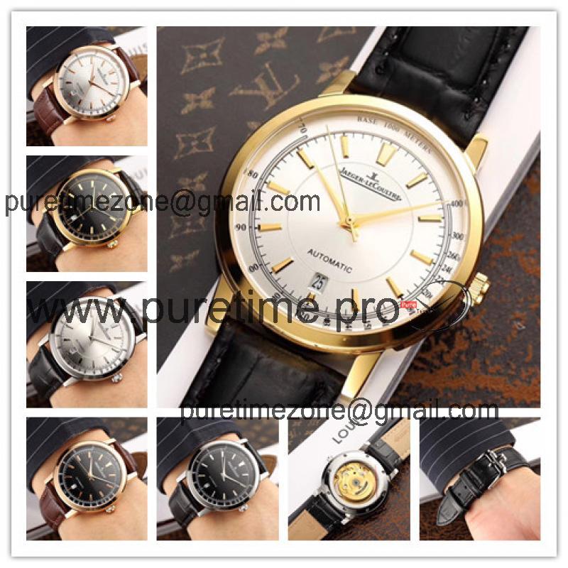 Replica Master Ultra Thin A21j Automatic Movement Mens Watch White Dial Leather Strap E56