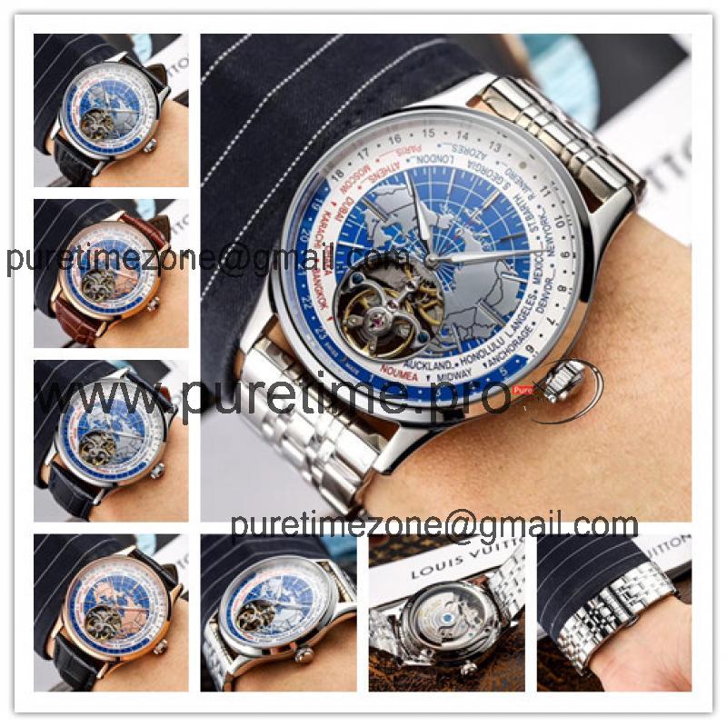 Replica Geophysic A21j Automatic Movement Mens Watch Geography Dial Stainless Steel E66