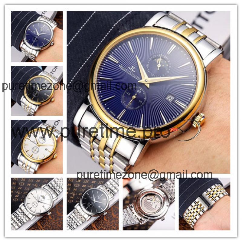 Replica Master A21j Automatic Movement Mens Watch Blue Dial Two Tone Yellow Gold B E76