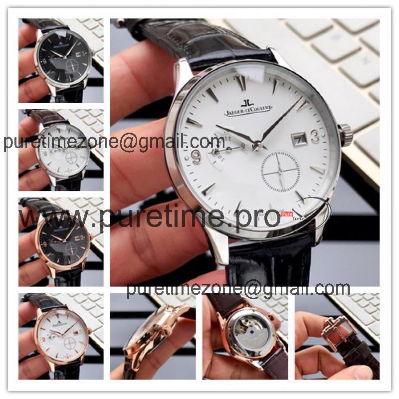 Replica Master Ultra Thin A21j Automatic Movement Mens Watch White Dial Leather Strap B E93