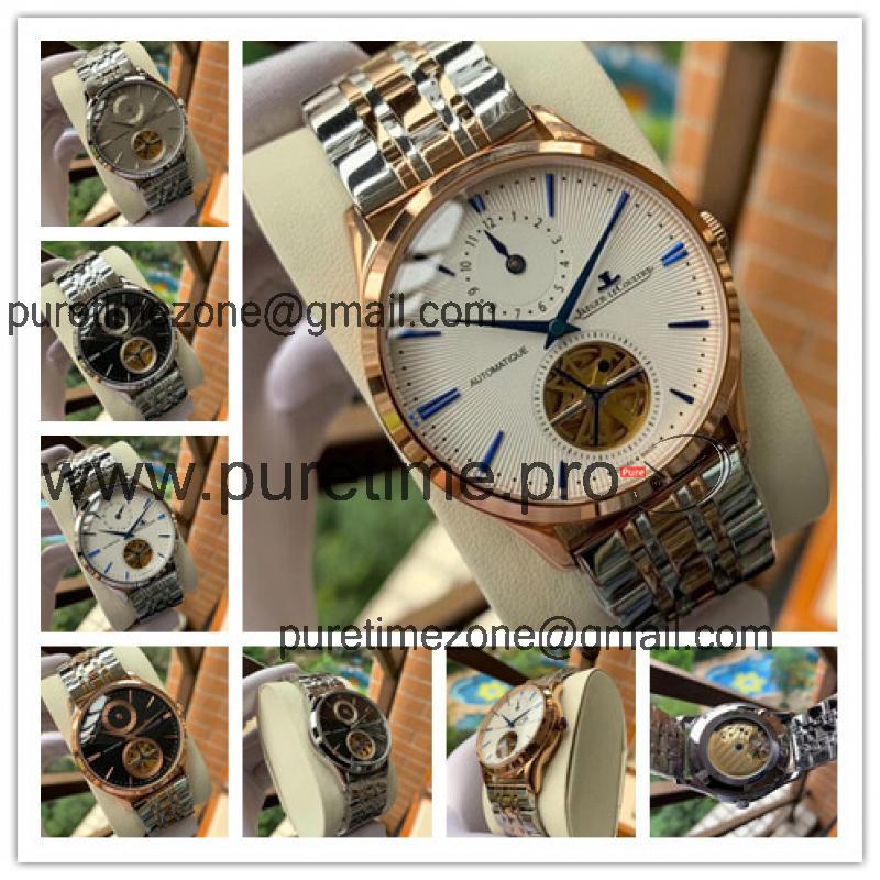 Replica Master Ultra Thin A21j Automatic Movement Mens Watch White Dial Two Tone Rose Gold E114