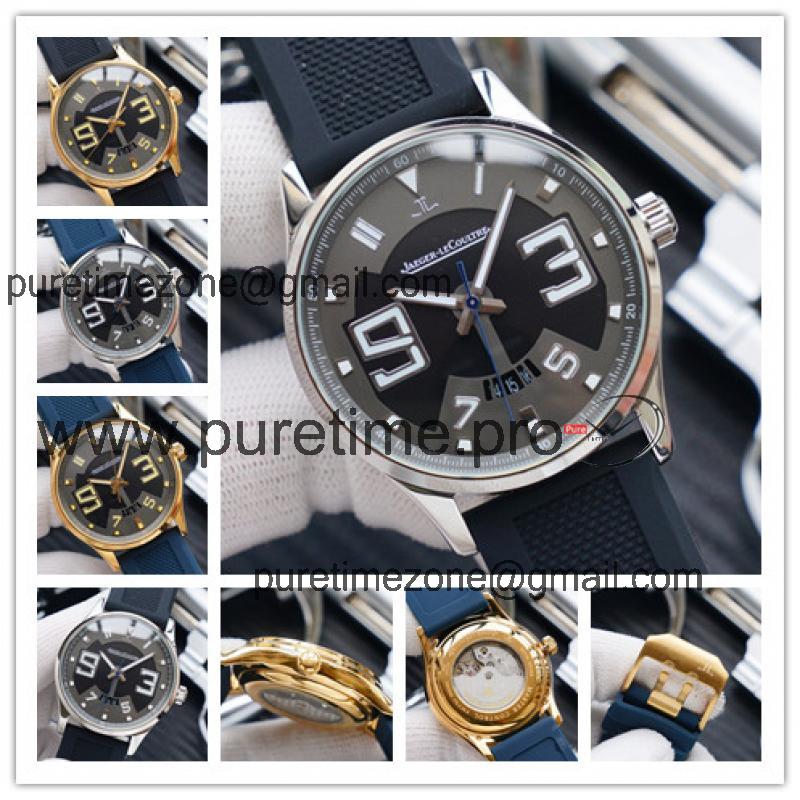 Replica A21j Automatic Movement Mens Watch Black Dial Rubber Strap E179