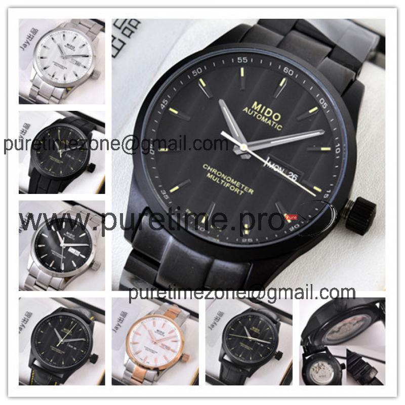 Replica Multifort A21j Automatic Movement Mens Watch Black Dial PVD Steel B E03