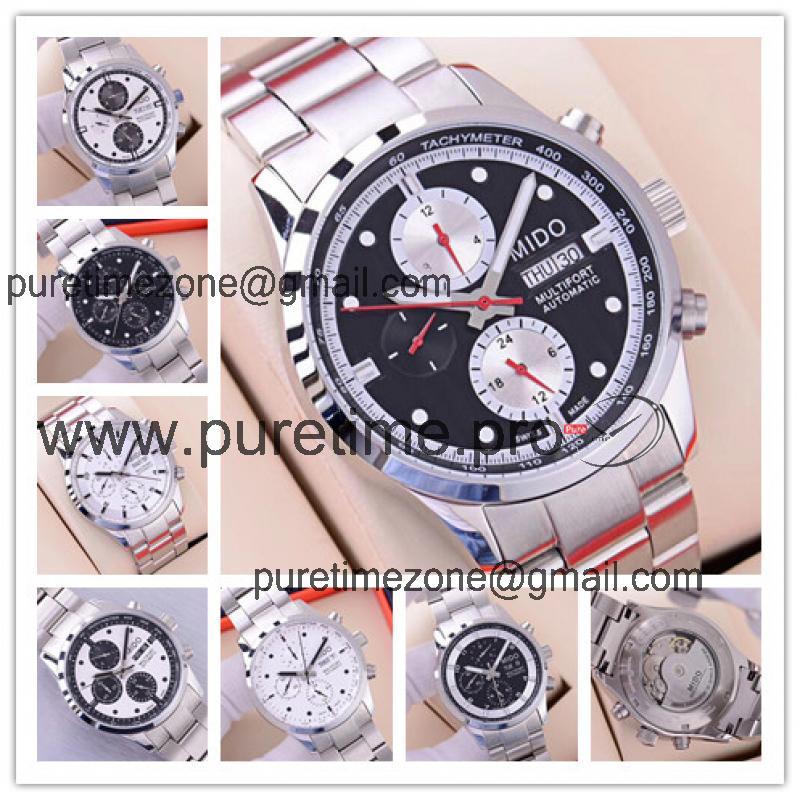 Replica Multifort A21j Automatic Movement Mens Watch Black Dial Stainless Steel A F03