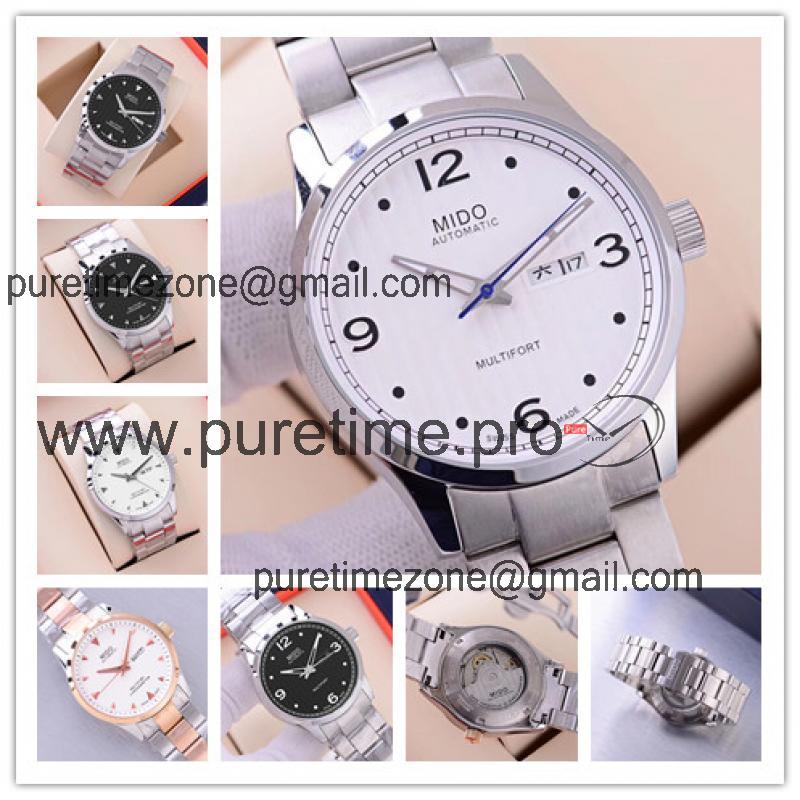 Replica Multifort A21j Automatic Movement Mens Watch White Dial Stainless Steel C F06