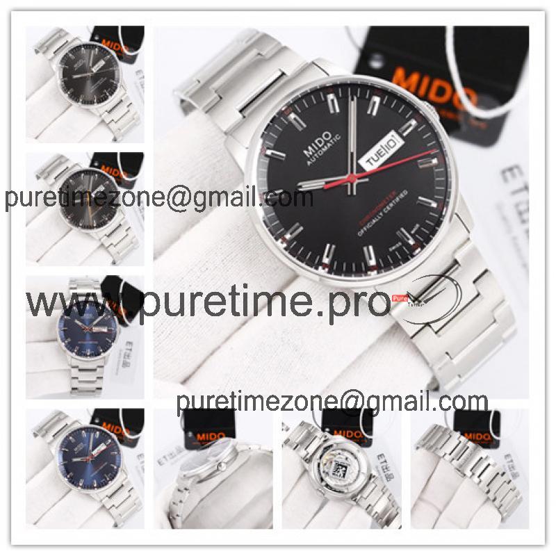 Replica Commander A2836 Automatic Movement Mens Watch Black Dial Stainless Steel B F12