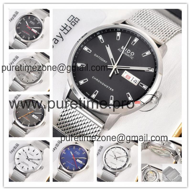 Replica Commander A21j Automatic Movement Mens Watch Black Dial Stainless Steel A G02