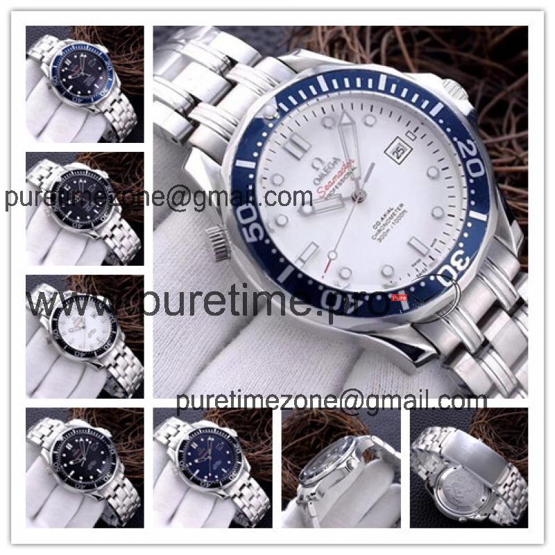 Replica Seamaster A21j Automatic Movement Mens Watch White Dial Stainless Steel E20