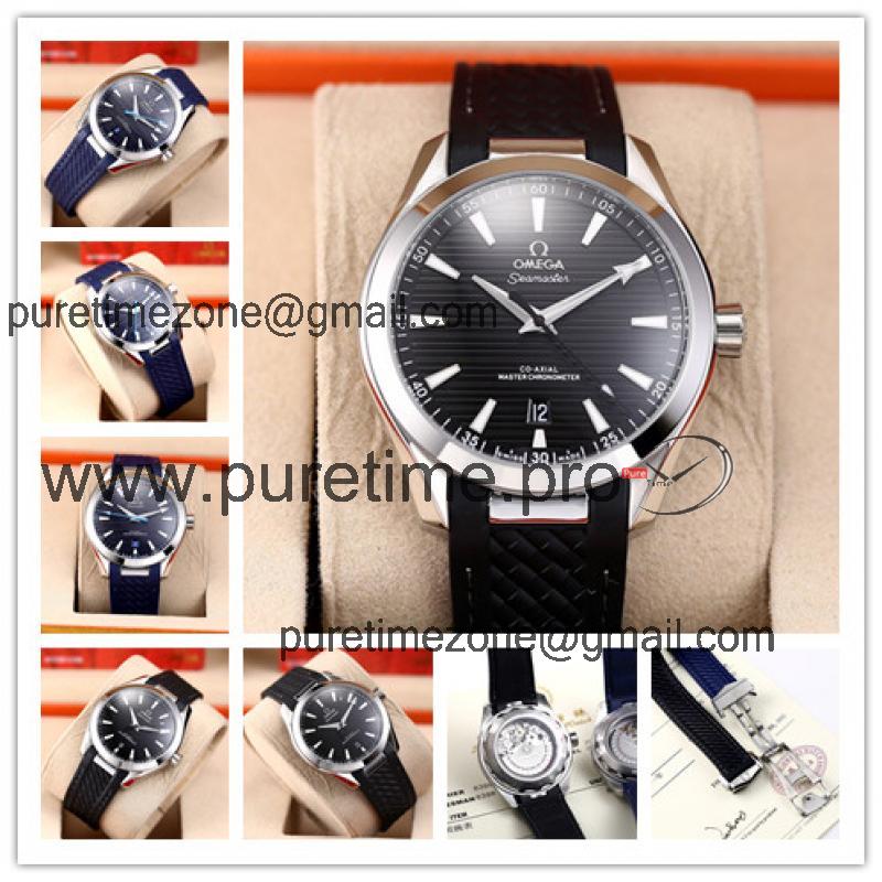 Replica Seamaster Japan Miyota 8215 Automatic Movement Mens Watch Black Dial Rubber Strap E40