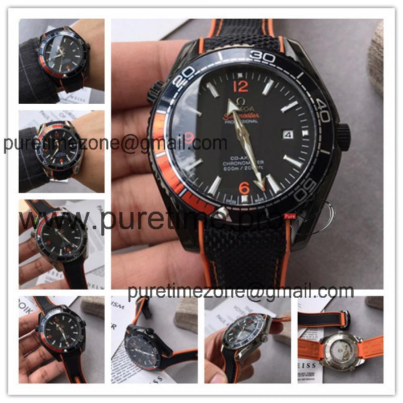 Replica Seamaster A21j Automatic Movement Mens Watch Black Dial Rubber Strap E97