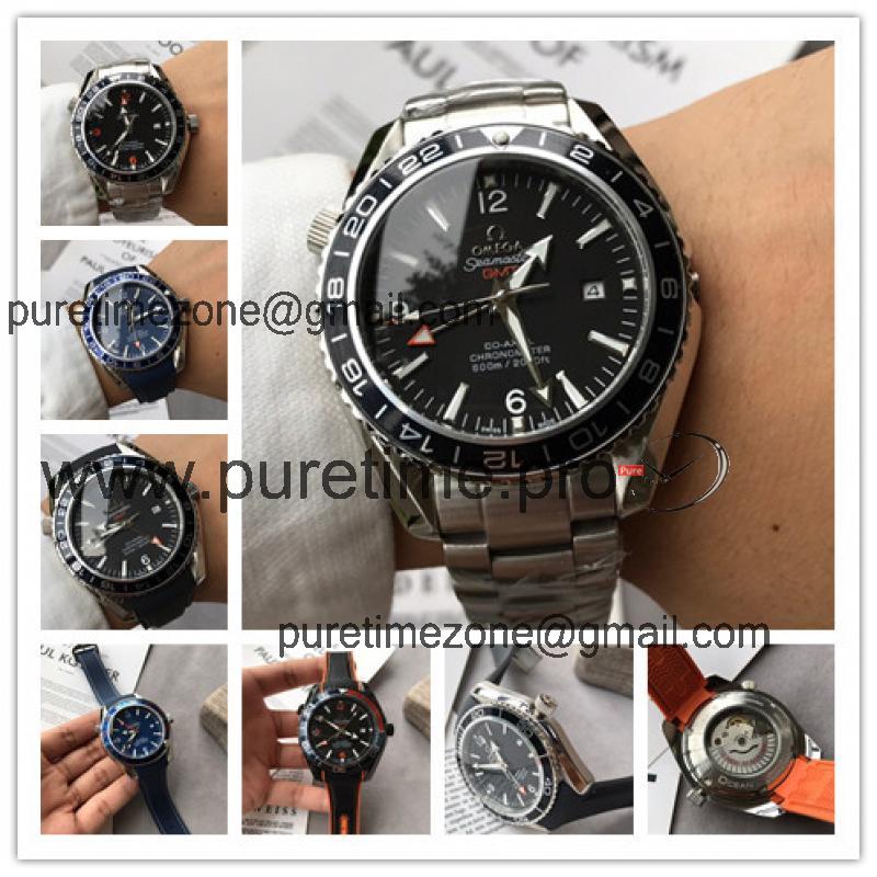 Replica Seamaster A21j Automatic Movement Mens Watch Black Dial Stainless Steel E98