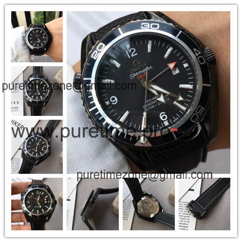 Replica Seamaster A21j Automatic Movement Mens Watch Black Dial Nylon Strap E103