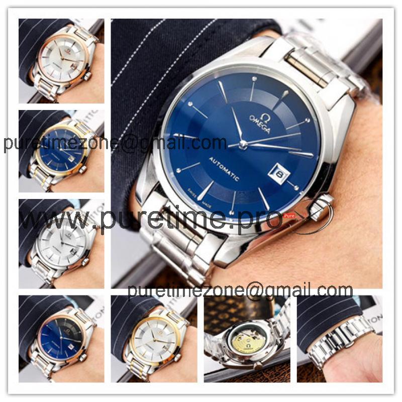 Replica De Ville A21j Automatic Movement Mens Watch Blue Dial Stainless Steel A E126