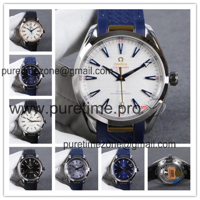 Replica Seamaster 8900 Automatic Movement Mens Watch White Dial Rubber Strap E135