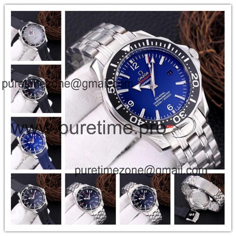 Replica Seamaster A21j Automatic Movement Mens Watch Blue Dial Stainless Steel A E139