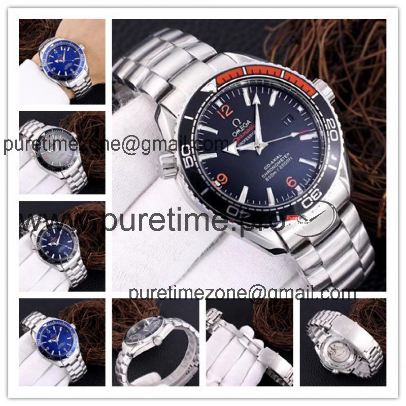 Replica Seamaster A21j Automatic Movement Mens Watch Black Dial Stainless Steel B E139