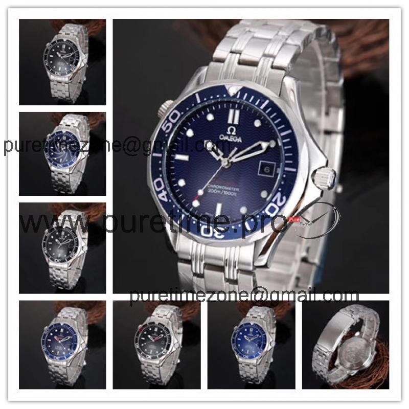 Replica Seamaster A21j Automatic Movement Mens Watch Blue Dial Stainless Steel A E172