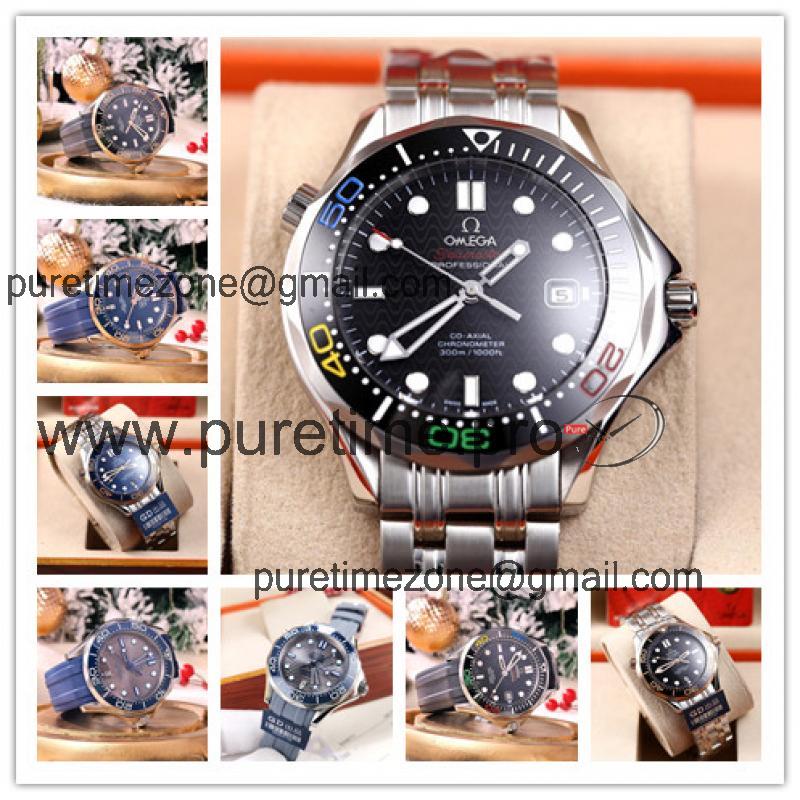 Replica Seamaster Japan Miyota 8215 Automatic Movement Mens Watch Black Dial Stainless Steel E231