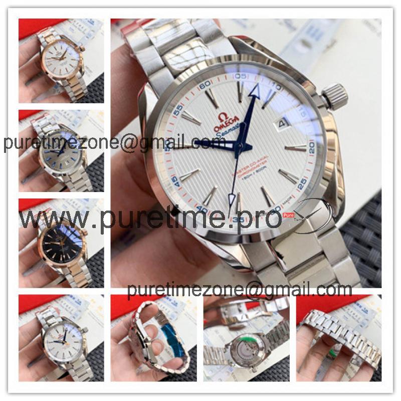 Replica Seamaster Japan Miyota 8215 Automatic Movement Mens Watch White Dial Stainless Steel B E237